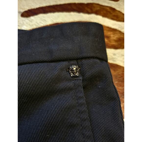 Versace Collection Mens Straight Leg Dress Pants Black EUR 50 180/84A Italy - Picture 3 of 8